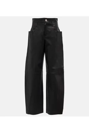 Stouls Cassidy high-rise wide-leg suede pants