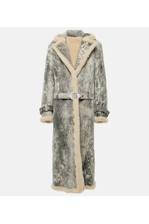 The Attico Shearling-lined leather coat