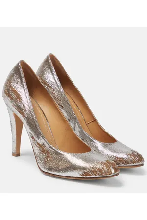 Maison Margiela Distressed metallic pumps