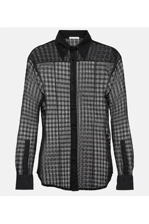 Ami Gingham lace shirt
