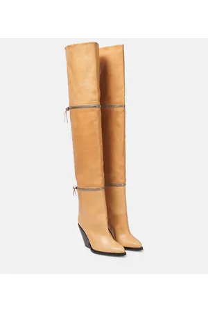 Isabel Marant Lelodie leather over the knee boots