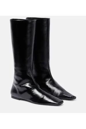 The Row Bette leather knee-high boots