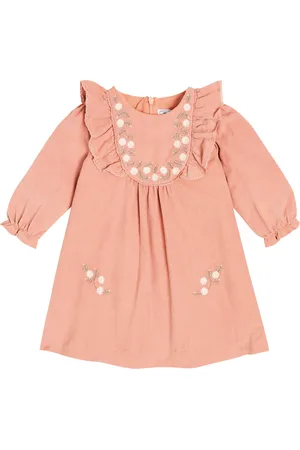 Tartine Et Chocolat Baby floral embroidered cotton dress