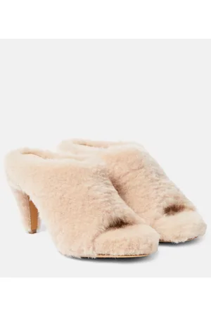 Khaite Marion shearling mules
