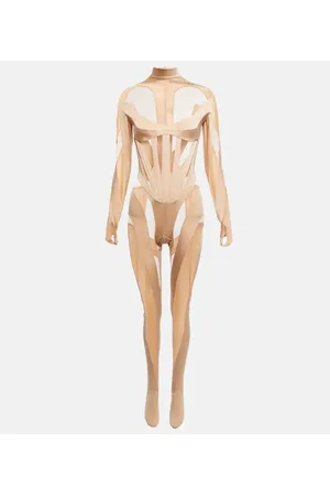 MUGLER Paneled jumpsuit