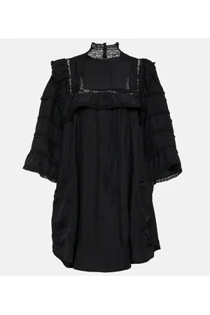 Isabel Marant Zakae ruffle-trimmed silk minidress