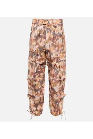 Isabel Marant Helore printed cotton cargo pants