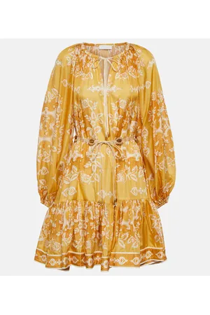 ZIMMERMANN Raie printed silk minidress