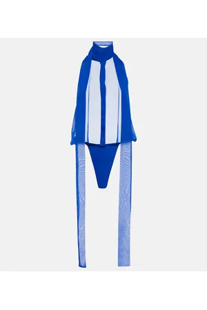 LAQUAN SMITH Tie-neck bodysuit