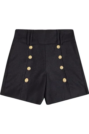 Balmain Embellished wool shorts