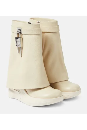 Givenchy Shark Lock Biker leather ankle boots