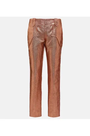 Tom Ford Iridescent sable straight-leg pants