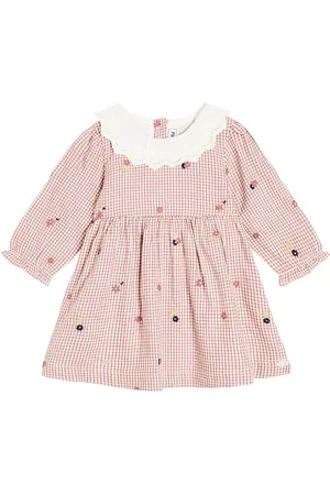 Tartine Et Chocolat Baby lace-trimmed gingham dress