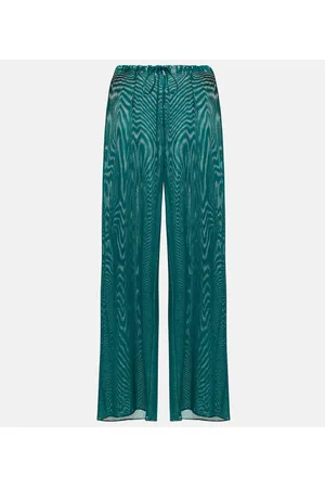 Oseree OsÃ©ree LamÃ© wide-leg pants