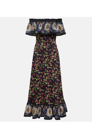 Etro Printed cotton-blend maxi dress