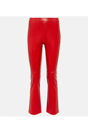 Stouls Leather cropped pants