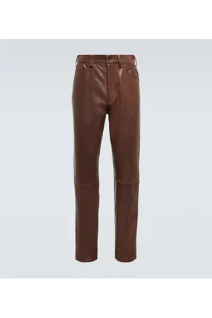 Auralee Straight leather pants