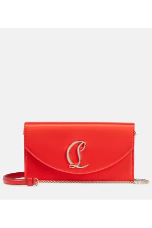 Christian Louboutin Loubi54 Small satin crossbody clutch