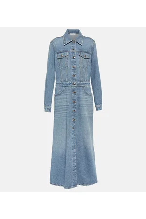 Chloé ChloÃ© Denim maxi dress
