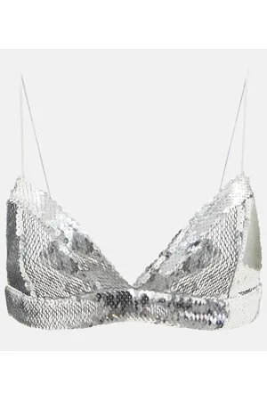 ALEX PERRY Sequin-embellished bra top