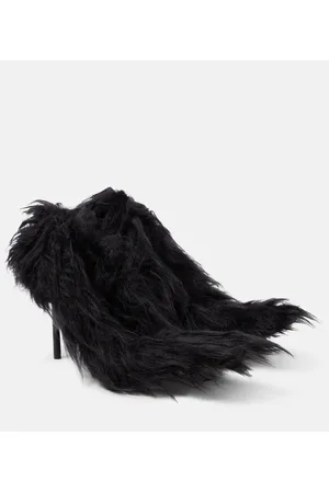 Balenciaga Flex Fur 110 faux fur pumps