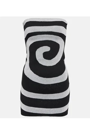 Staud Swirl metallic knit minidress