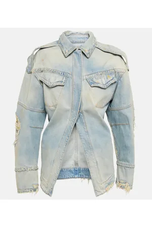 The Attico Distressed denim jacket