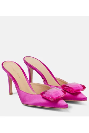 Gianvito Rossi Jaipur embellished satin mules