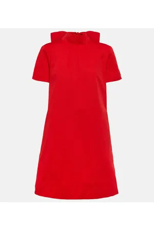 Staud Ilana cotton-bend minidress