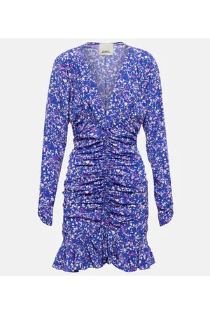 Isabel Marant Lara printed silk-blend minidress