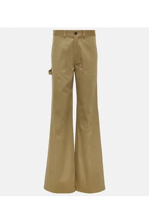 NILI LOTAN Quentin high-rise cotton flared pants