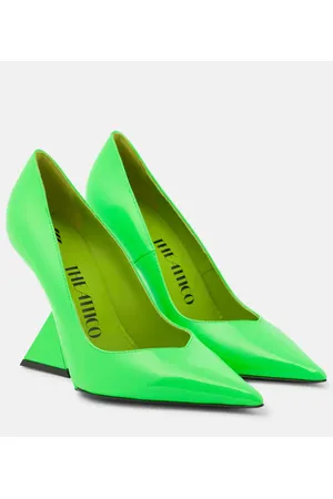 The Attico Cheope patent leather wedge pumps