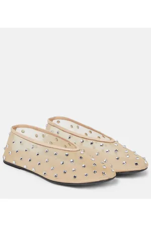 Khaite Marcy crystal-embellished ballet flats