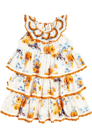ZIMMERMANN Halcyon tiered floral cotton dress
