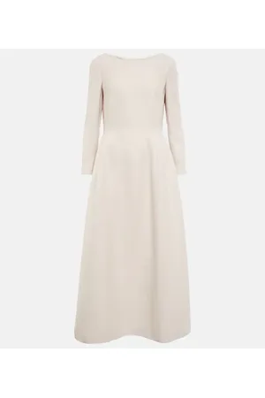 The Row Lilibet wool and silk midi dress