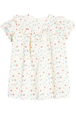 BONPOINT Baby Falbalili ruched cotton dress