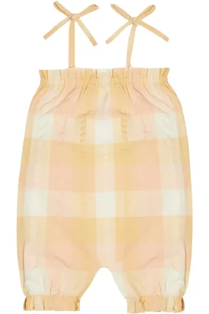 The New Society Baby Olimpia plaid cotton jumpsuit