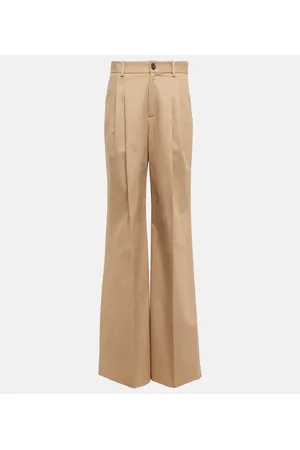 NILI LOTAN Flavie high-rise wide cotton pants