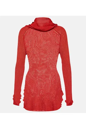 Victoria Beckham Ribbed-knit turtleneck top