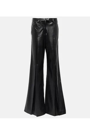 AYA MUSE Vortico low-rise wide-leg faux leather pants