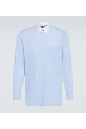 LARDINI Cotton and silk long-sleeve shirt