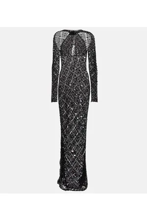 COPERNI Sequin-embellished crochet maxi dress