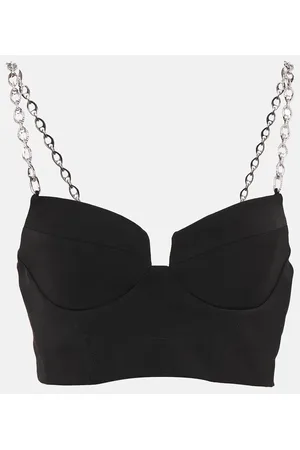 Simkhai Trina embellished crop top