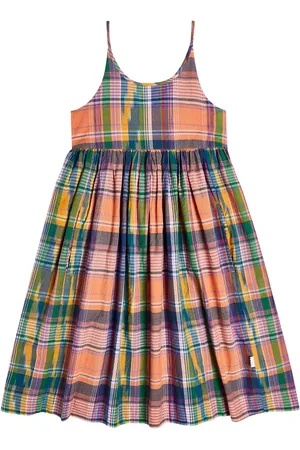 Molo Chrissie checked cotton poplin dress