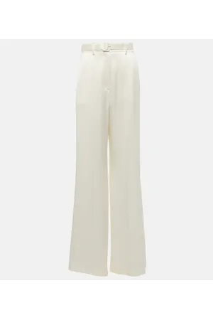 GABRIELA HEARST Mabon high-rise silk wide-leg pants
