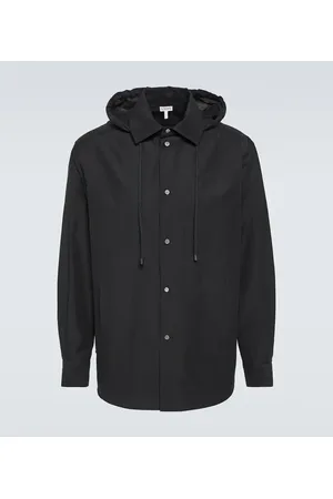 Loewe Hooded cotton overshirt