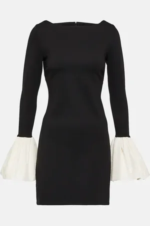 Staud Hawthorne taffeta-trimmed minidress
