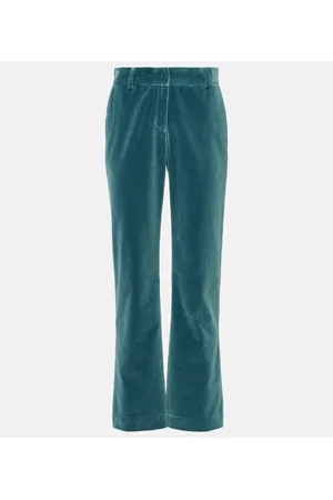 La DoubleJ 24/7 cotton velvet flared pants