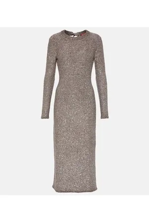 Altuzarra Cindy metallic knit maxi dress