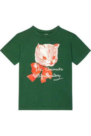 The Animals Observatory Rooster printed cotton T-shirt